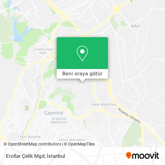 Erollar Çelik Mgd harita