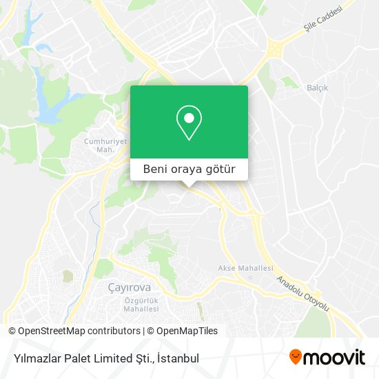 Yılmazlar Palet Limited Şti. harita