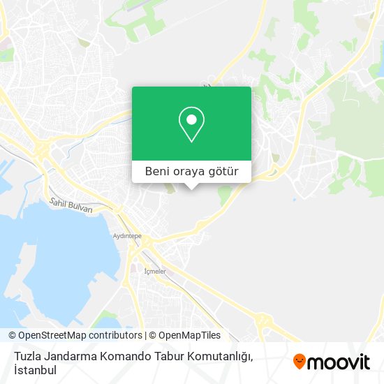Tuzla Jandarma Komando Tabur Komutanlığı harita