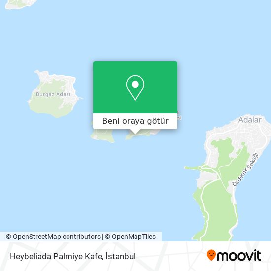 Heybeliada Palmiye Kafe harita