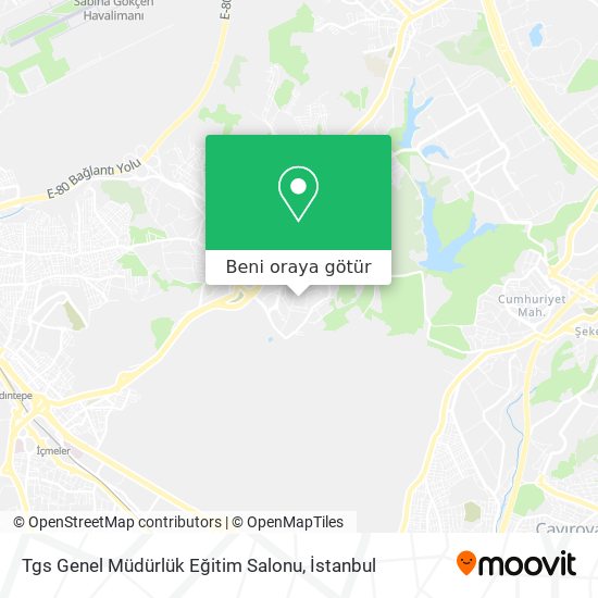 Tgs Genel Müdürlük Eğitim Salonu harita