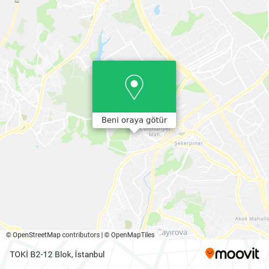 TOKİ B2-12 Blok harita