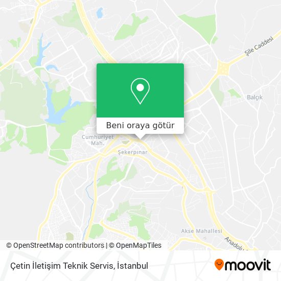 Çetin İletişim Teknik Servis harita