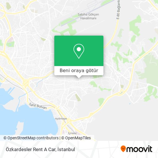 Özkardesler Rent A Car harita