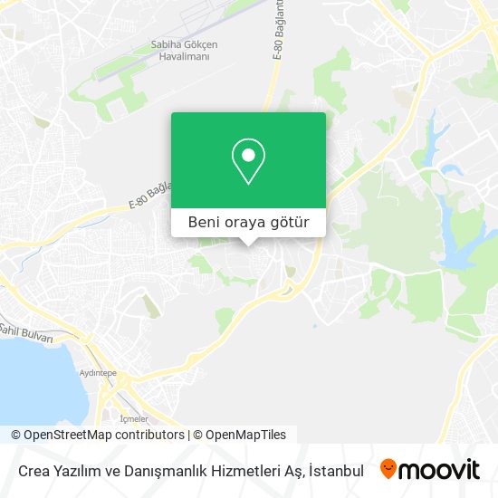 Crea Yazılım ve Danışmanlık Hizmetleri Aş harita