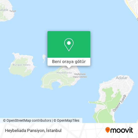 Heybeliada Pansiyon harita