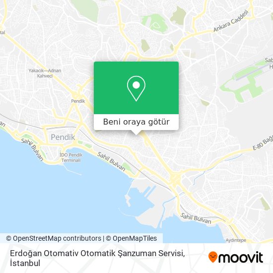 Erdoğan Otomativ Otomatik Şanzuman Servisi harita