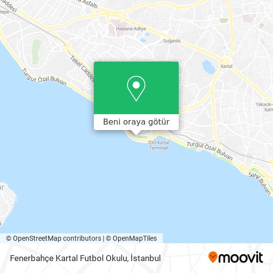 Fenerbahçe Kartal Futbol Okulu harita