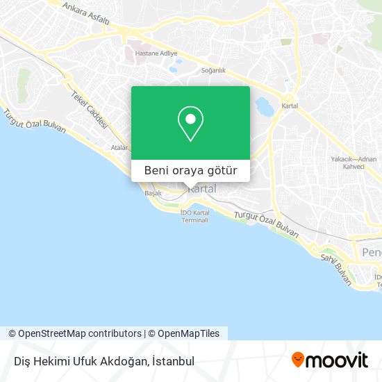 Diş Hekimi Ufuk Akdoğan harita