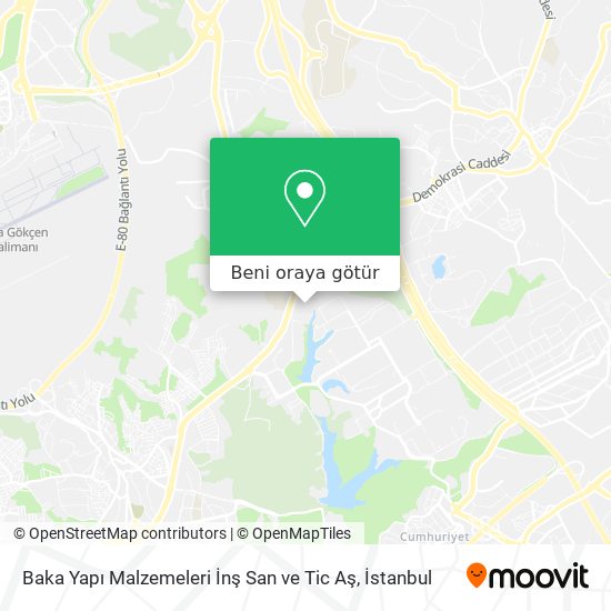 Baka Yapı Malzemeleri İnş San ve Tic Aş harita
