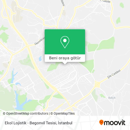 Ekol Lojistik - Begonvil Tesisi harita