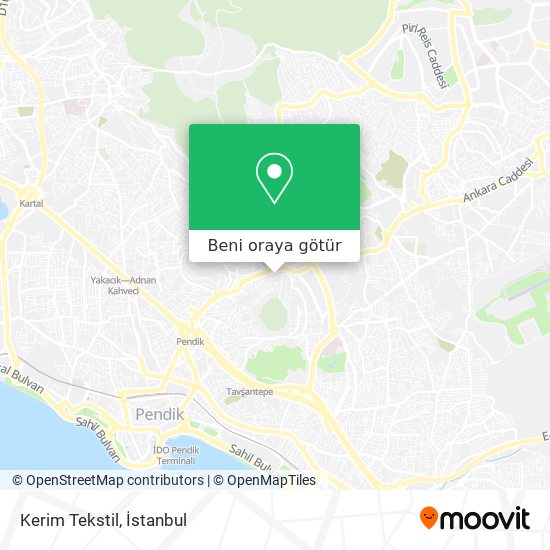Kerim Tekstil harita