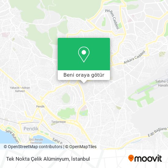 Tek Nokta Çelik Alüminyum harita