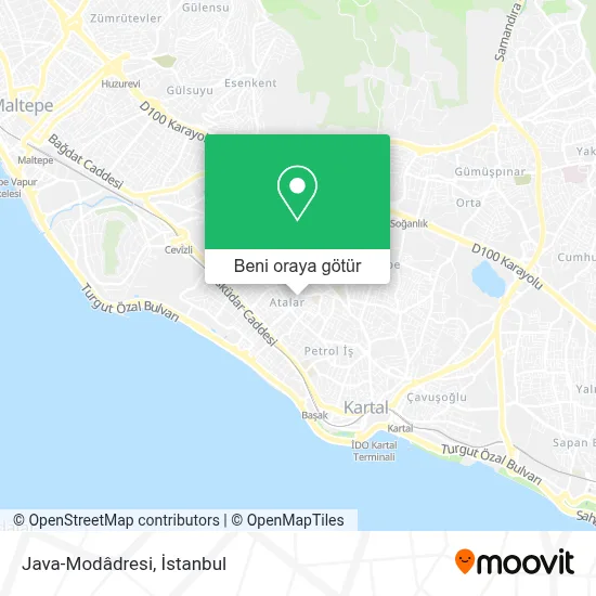 Java-Modâdresi harita