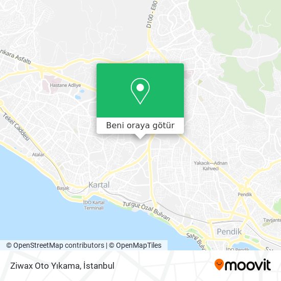 Ziwax Oto Yıkama harita