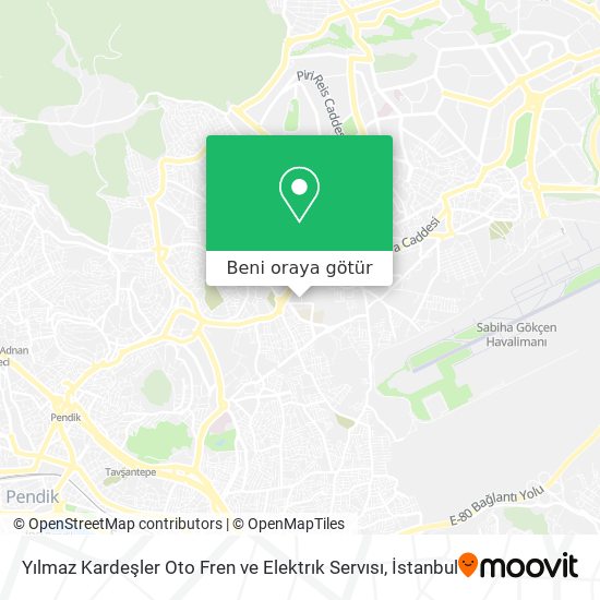 Yılmaz Kardeşler Oto Fren ve Elektrık Servısı harita