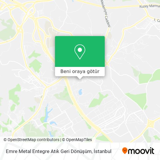Emre Metal Entegre Atık Geri Dönüşüm harita