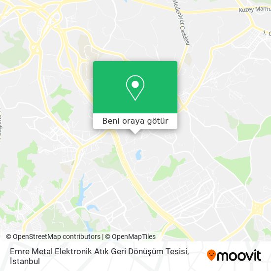 Emre Metal Elektronik Atık Geri Dönüşüm Tesisi harita