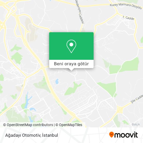 Ağadayı Otomotiv harita