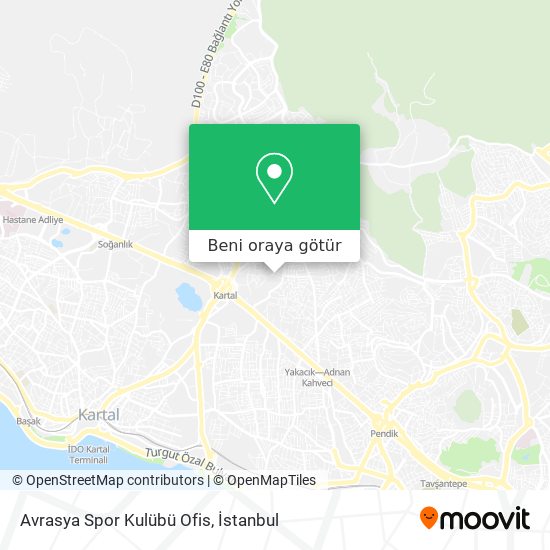 Avrasya Spor Kulübü Ofis harita