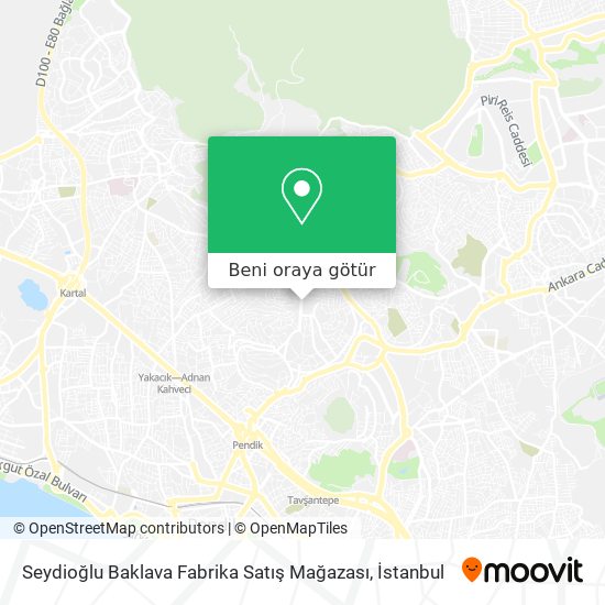 Seydioğlu Baklava Fabrika Satış Mağazası harita