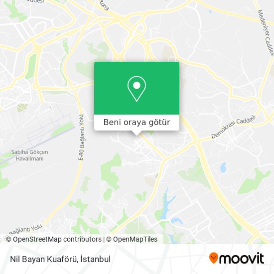 Nil Bayan Kuaförü harita