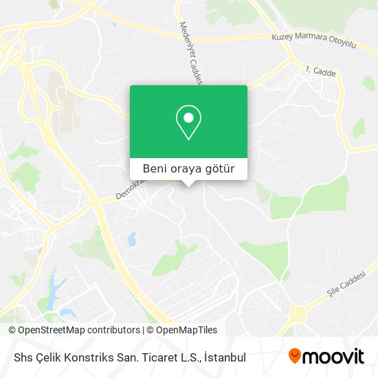 Shs Çelik Konstriks San. Ticaret L.S. harita