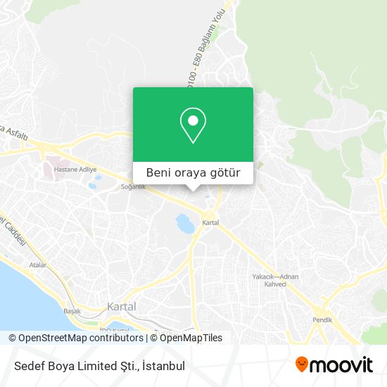Sedef Boya Limited Şti. harita