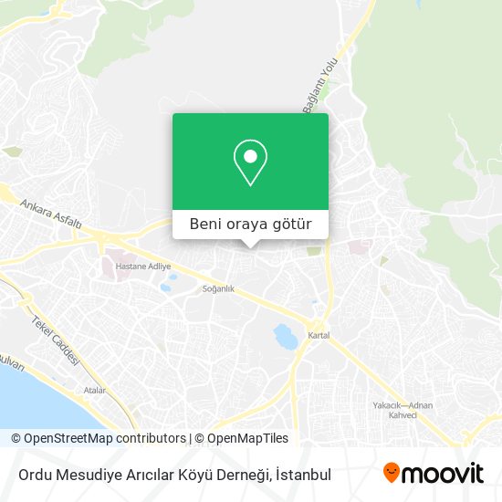 Ordu Mesudiye Arıcılar Köyü Derneği harita