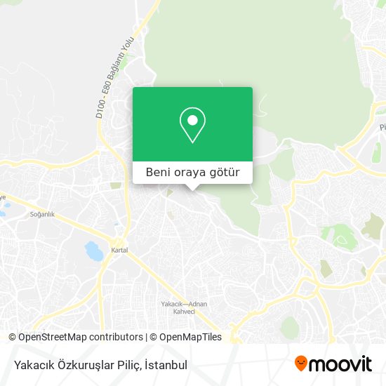 Yakacık Özkuruşlar Piliç harita