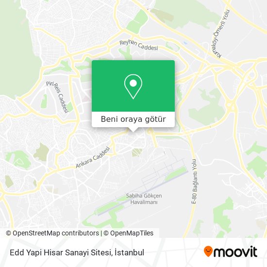 Edd Yapi Hisar Sanayi Sitesi harita