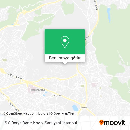 S.S Derya Deniz Koop. Santiyesi harita
