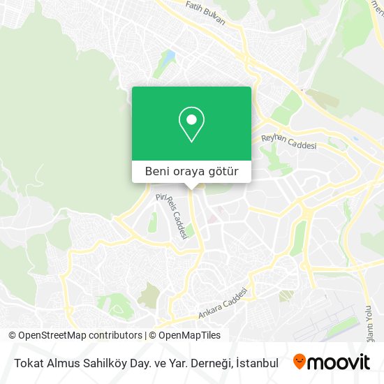 Tokat Almus Sahilköy Day. ve Yar. Derneği harita