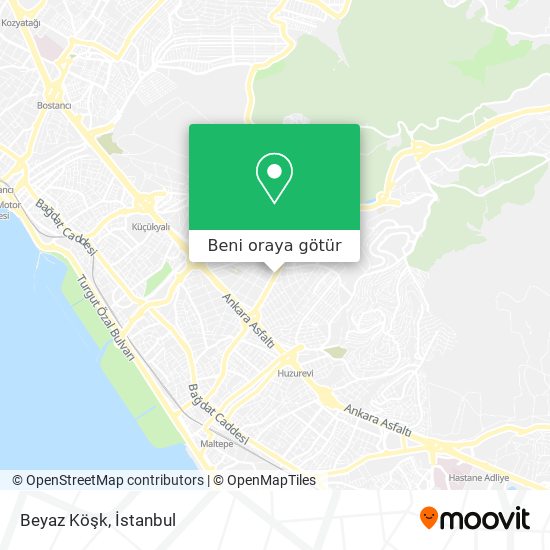 Beyaz Köşk harita