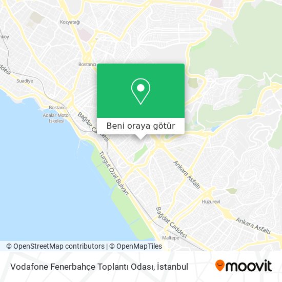 Vodafone Fenerbahçe Toplantı Odası harita