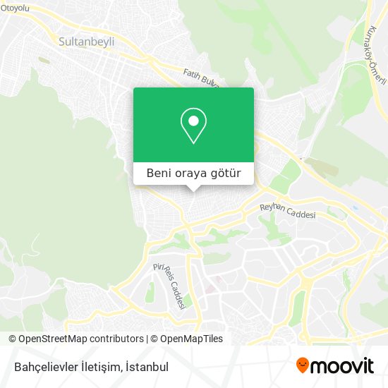 Bahçelievler İletişim harita