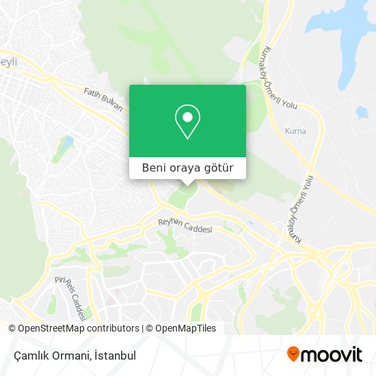 Çamlık Ormani harita