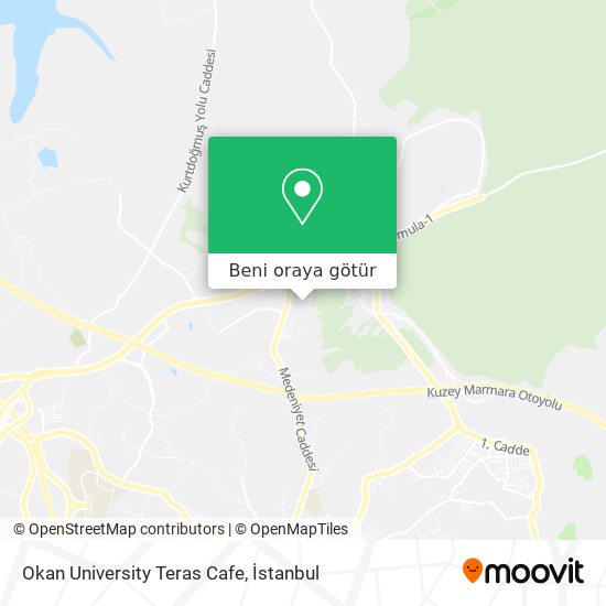 Okan University Teras Cafe harita