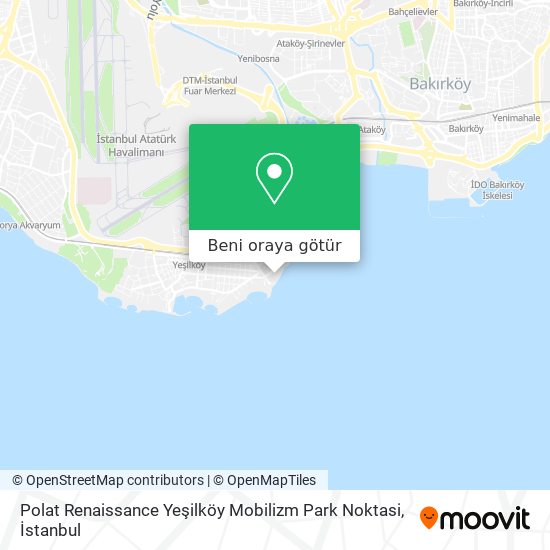Polat Renaissance Yeşilköy Mobilizm Park Noktasi harita