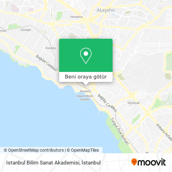Istanbul Bilim Sanat Akademisi harita