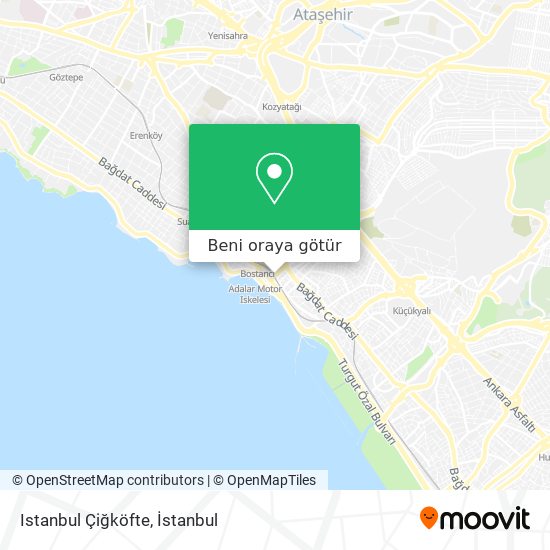 Istanbul Çiğköfte harita