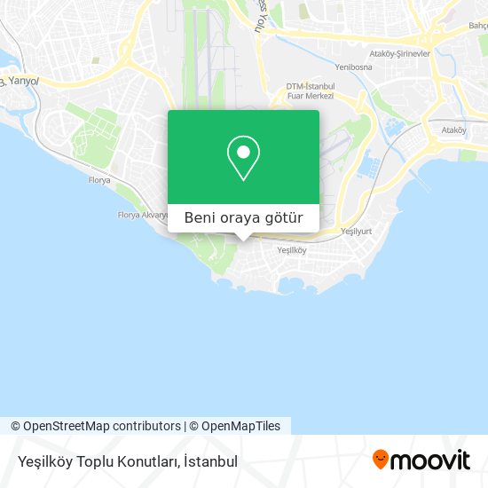 Yeşilköy Toplu Konutları harita