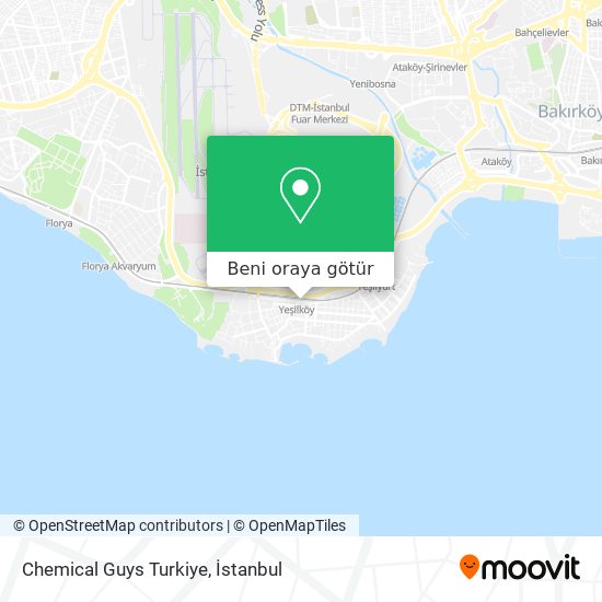 Chemical Guys Turkiye harita