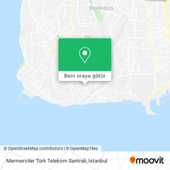 Mermerciler Türk Telekom Santrali harita