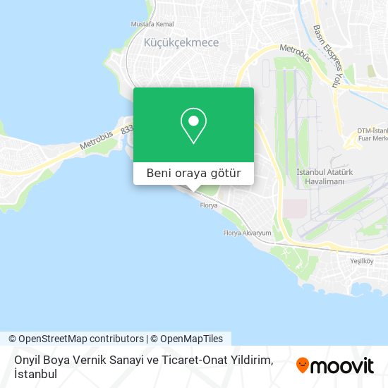 Onyil Boya Vernik Sanayi ve Ticaret-Onat Yildirim harita