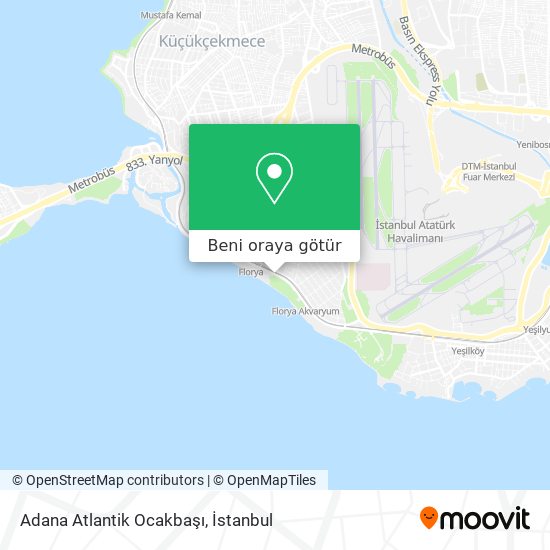 Adana Atlantik Ocakbaşı harita