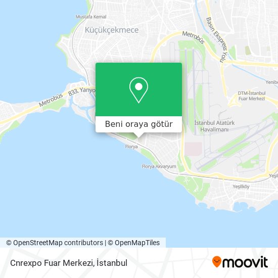 Cnrexpo Fuar Merkezi harita