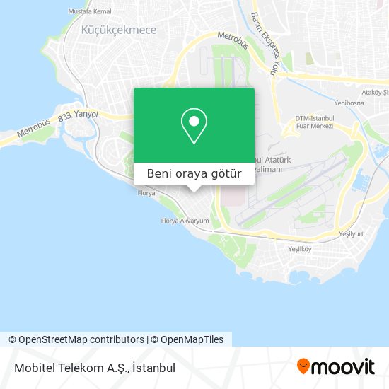 Mobitel Telekom A.Ş. harita