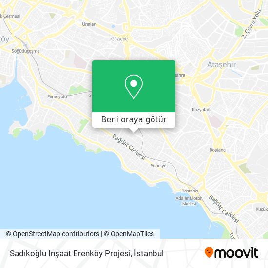 Sadıkoğlu Inşaat Erenköy Projesi harita