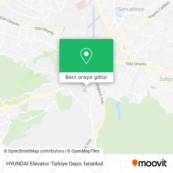 HYUNDAI Elevator Türkiye Depo harita